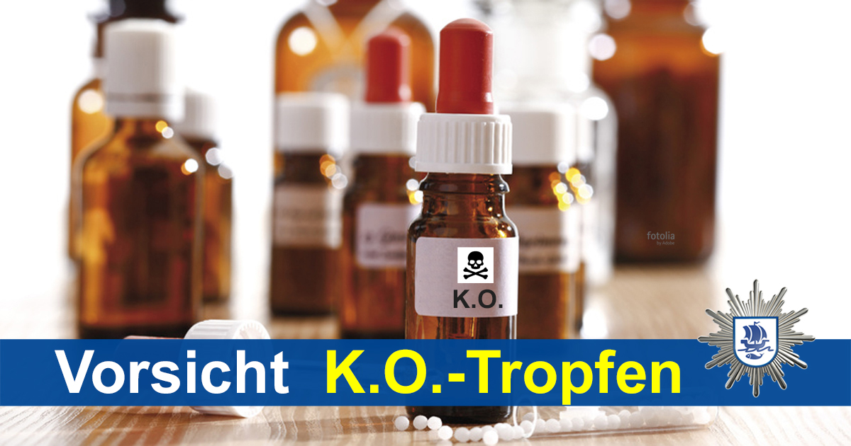 Vorsicht vor K.-o.-Tropfen!