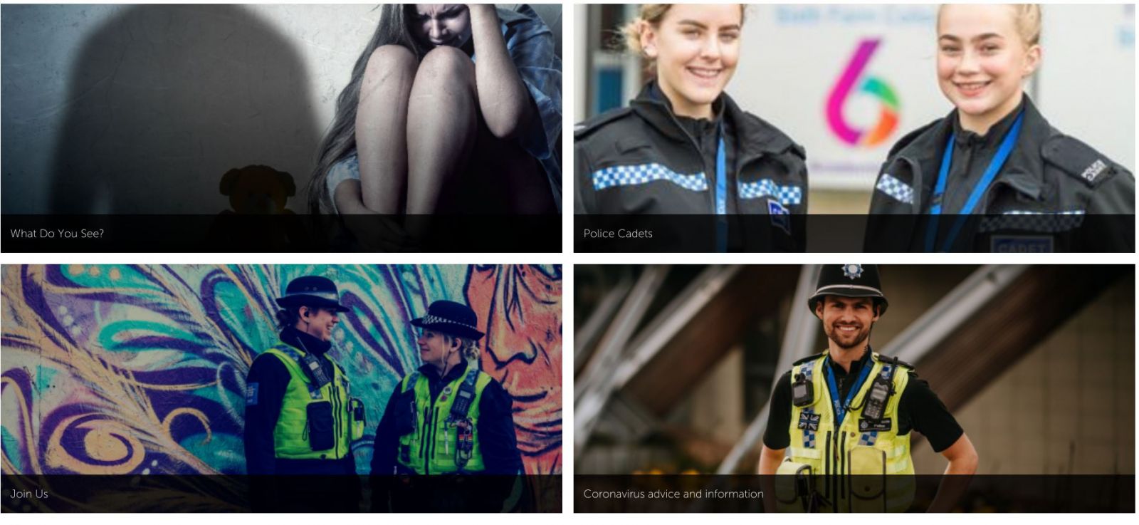 Die Homepage der Humberside Police